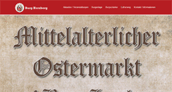 Desktop Screenshot of burg-herzberg.de